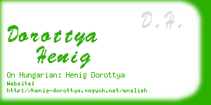 dorottya henig business card